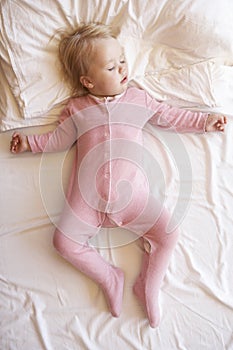 Young Girl Sleeping In Bed