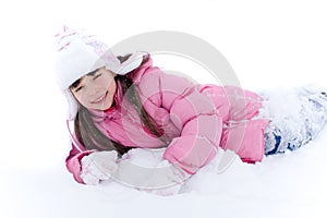 Young Girl In Snow
