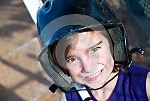 Young girl Softball Player/Batter