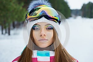 A young girl in sport clothes