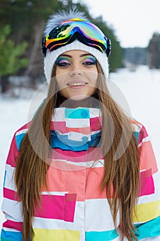 A young girl in sport clothes