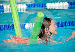 Young Girl at Swimming Lesson