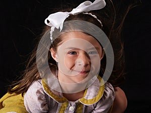 Young girl with White Bow