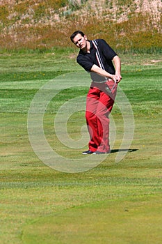 Young golfer