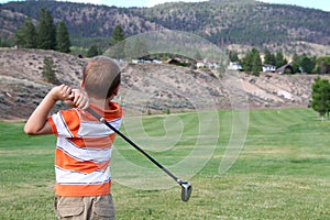 Young golfer