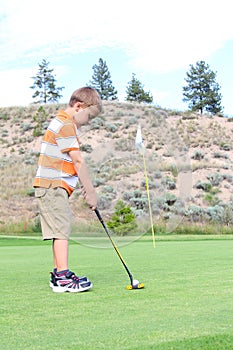 Young golfer