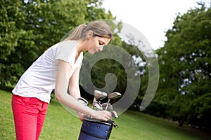 Young golfer