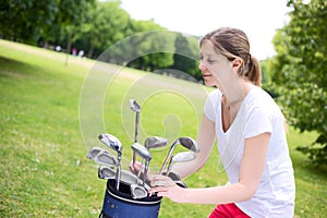 Young golfer