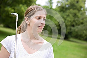 Young golfer