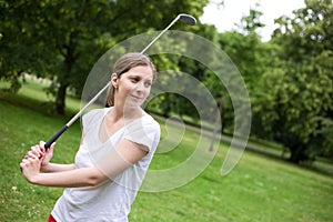 Young golfer