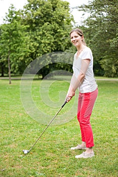 Young golfer