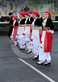 Young Greek Dancers performing at Greek Fest in Carmel, Indiana