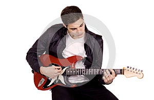 Young guitarist photo