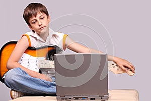 The young guitarist