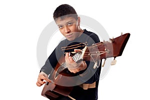 Young guitarist