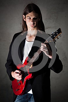 Young guitarist