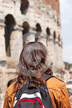 Young guy Colosseum Rome, Italy