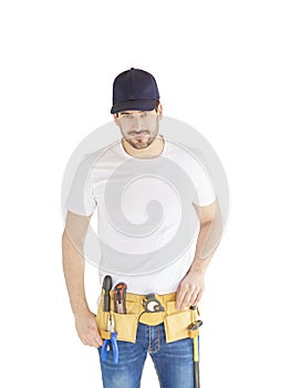 Young handyman portrait