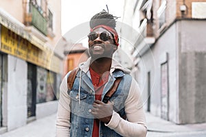 Young Happy African Boy Portrait