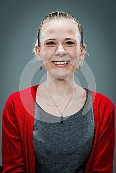 Young Happy Woman Smiling