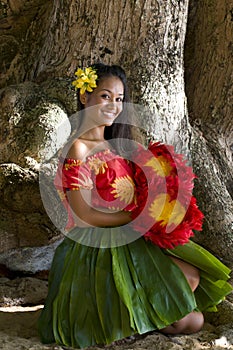 Young Hawaiian girl