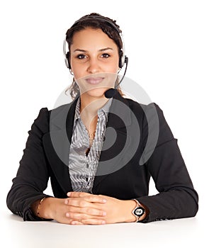 Young helpline agent photo