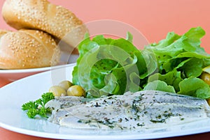 young herring-marinated