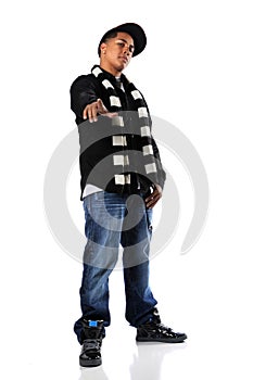 Young Hip-Hop Man Standing