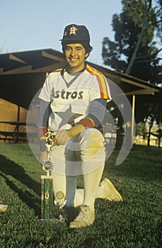Young Hispanic Baseball player