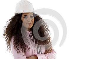 Young hispanic female architect