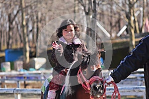 A young horse rider