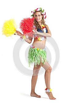 Young hula dancer