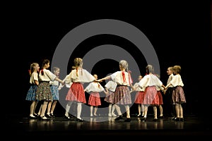 Young Hungarian Folk Dancers