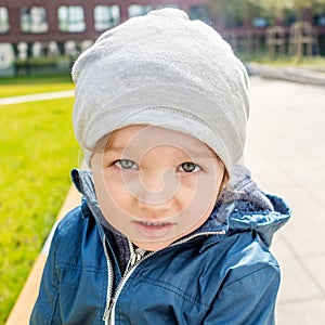 Young impertinent boy