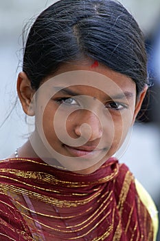 Young indian child in national clothes