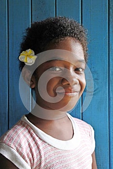 Young Indigenous Fijian Girl