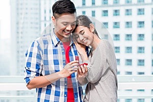 Young Indonesian man makes proposal to girlfriend