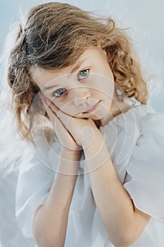 Innocent angel child photo