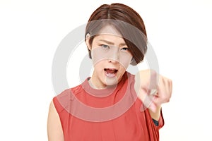 Young Japanese woman scolding ã€€