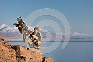 Young kazakh eagle img