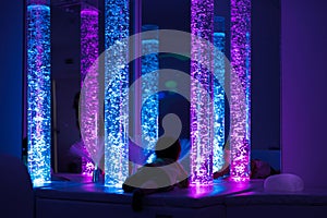 Young kid exploring snoezelen space