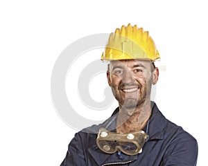 Young labourer portrait photo