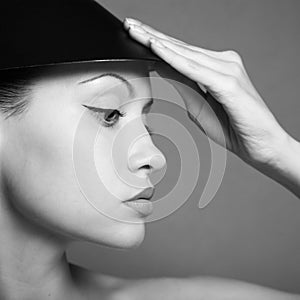 Young lady with hat