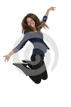 Young lady jump