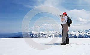 Young lady photographer