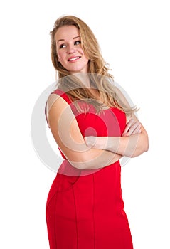 Young lady smiling with arms crossed