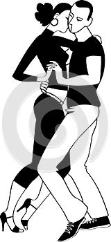 Kizomba clip-art photo