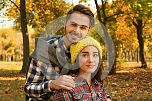 Young lovely couple spending time together