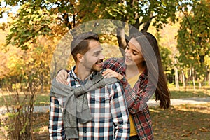 Young lovely couple spending time together