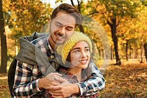 Young lovely couple spending time together